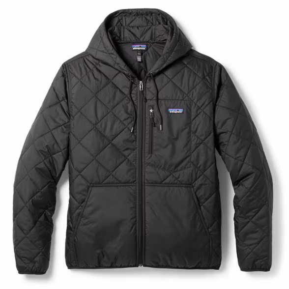 Diamond Quilted Insulated Bomber Hoody - Men's