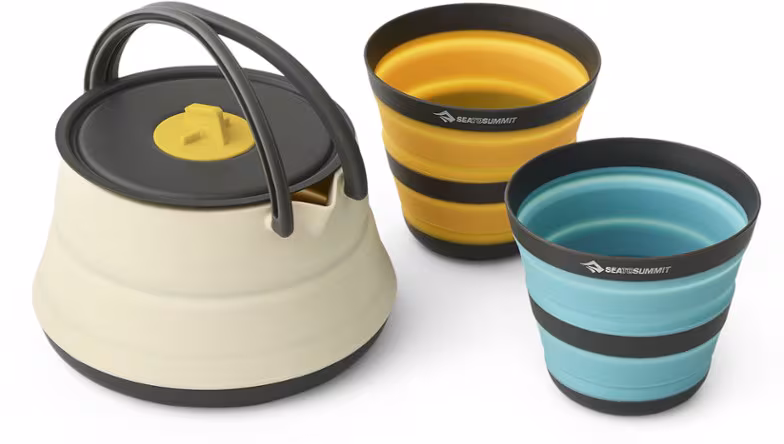 Frontier Ultralight Collapsible Kettle 3-Piece Cookset with 2 Cups
