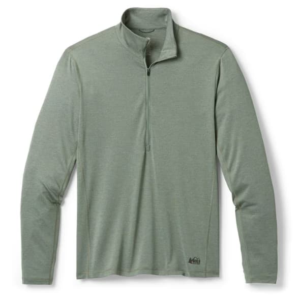 Lightweight Half-Zip Base Layer Top - Men's