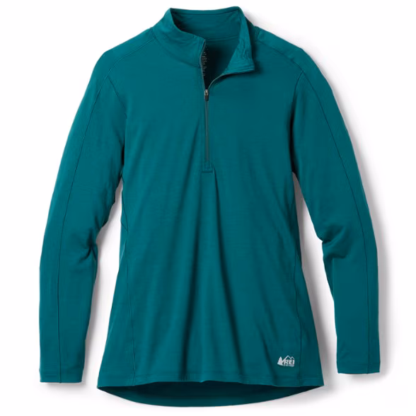 REI Co-op Merino 185 Long-Sleeve Half-Zip Base Layer Top - Women's