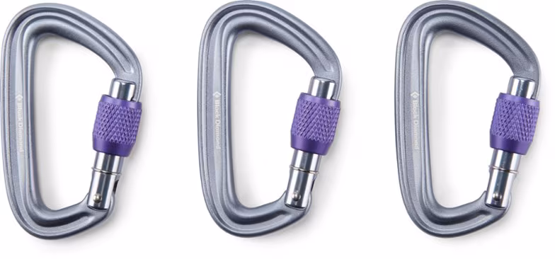 LiteForge Screwgate Carabiner - Package of 3