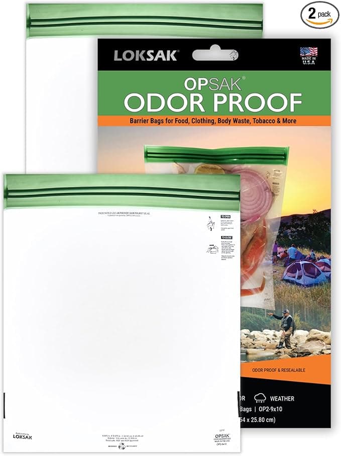 LOKSAK OPSAK Odorproof Dry Bags (2-Pack, 9 Inch x 10 Inch)