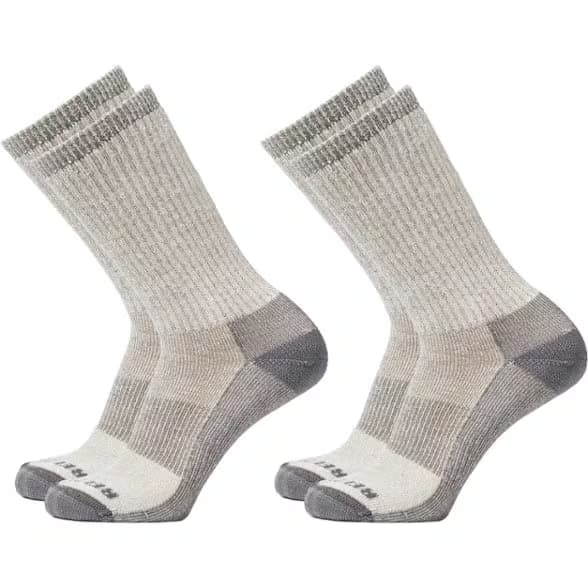 Merino Wool Lightweight Hiking Crew Socks - Seconds - 2 Pairs