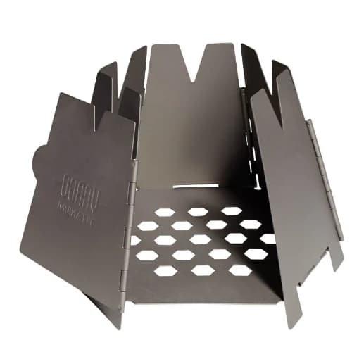 Titanium Hexagon Wood Stove