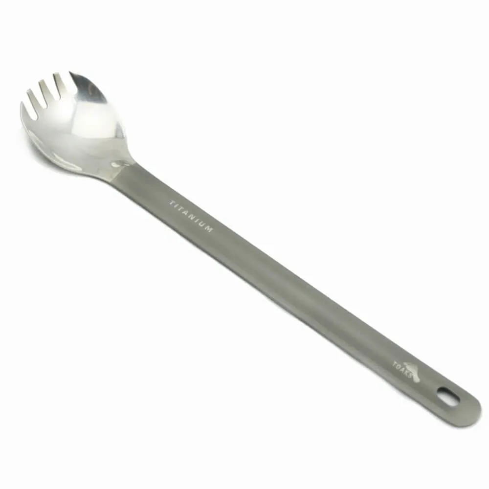Long Handle Spork with Polished Bowl