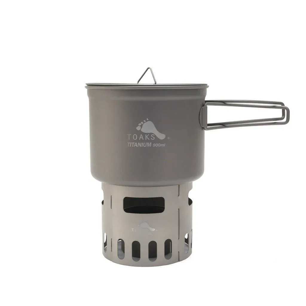 Titanium Alcohol Stove and 900ml Pot Cook System